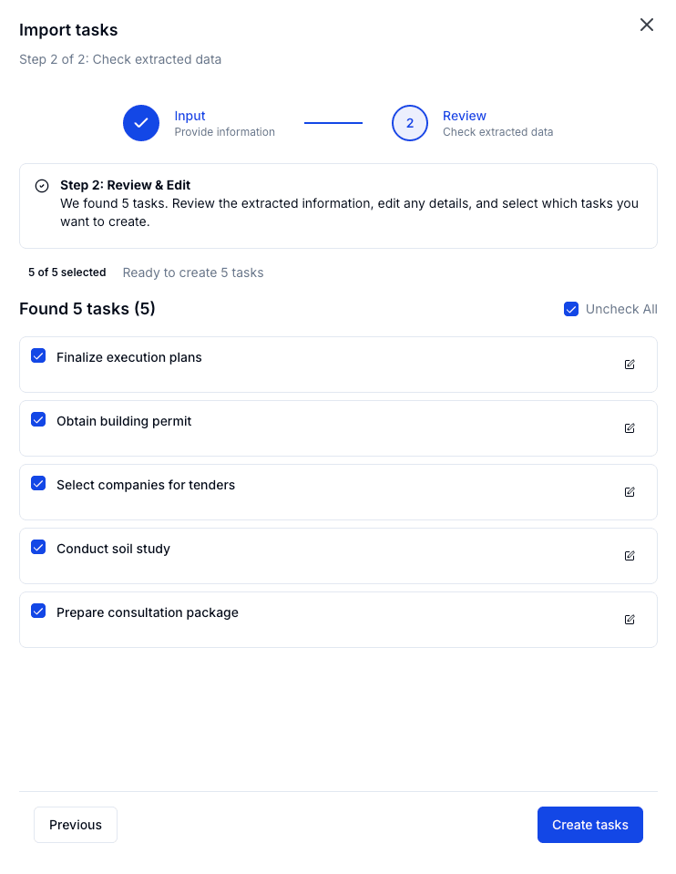 Searchable decision log from meeting minutes